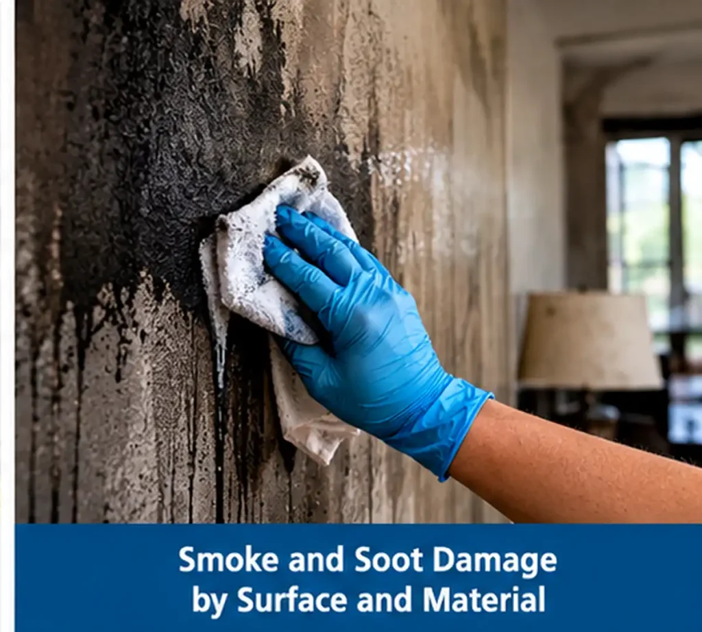 Smoke and Soot Damage by Surface and Material